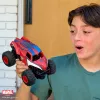 Monster Jam, Marvel The Amazing Spider-Man Monster Truck RC, scala 1:24, giocattolo per bambini e bambine da 4 anni