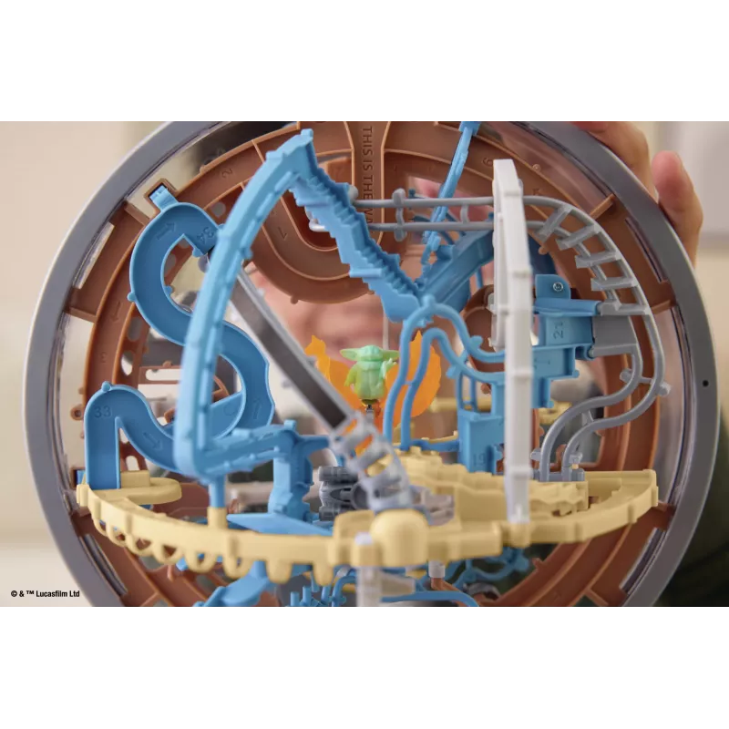 Gioco di abilità labirinto 3D Spin Master Perplexus Star Wars The Mandalorian – labirinto di movimento portatile