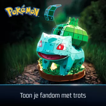 4D Build, Pokémon Bulbasaur kit di costruzione modello 3D, figura Pokémon, collezione Primo partner di Kanto, decorazione da scrivania, 195 pezzi, da 12 anni