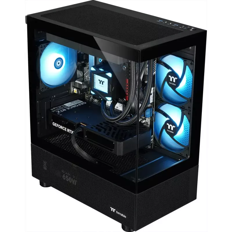 PC da gaming desktop THERMALTAKE FTW A-Line LCS 5060 nero/trasparente con Windows 11 Pro