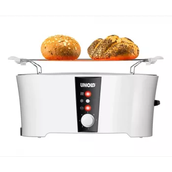 Tostapane Unold Design Dual 4 fette 1350 W nero bianco