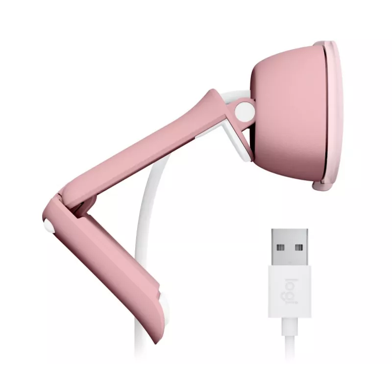 LOGITECH Brio 100 Webcam Full HD rosa