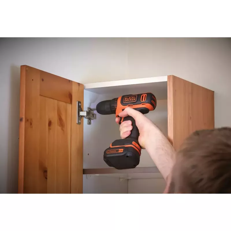 Trapano a pistola Black & Decker BDCDD12-QW, senza chiave, 1.5 Ah