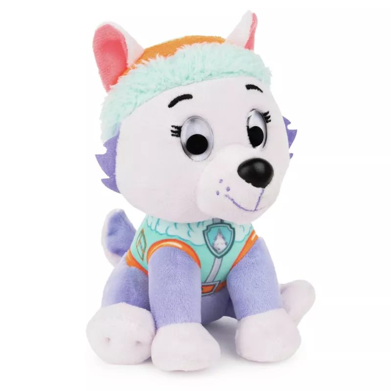 PAW Patrol GUND Peluche ufficiale Everest in uniforme da soccorso sulla neve, peluche per bambini da 1 anno, 15 cm