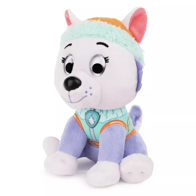 PAW Patrol GUND Peluche ufficiale Everest in uniforme da soccorso sulla neve, peluche per bambini da 1 anno, 15 cm