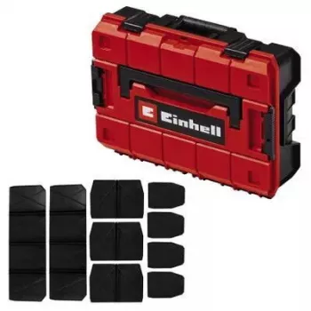 Cassetta per piccole parti Einhell E-Case S-F polipropilene nero rosso 42x28x9,5 cm
