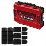 Cassetta per piccole parti Einhell E-Case S-F polipropilene nero rosso 42x28x9,5 cm