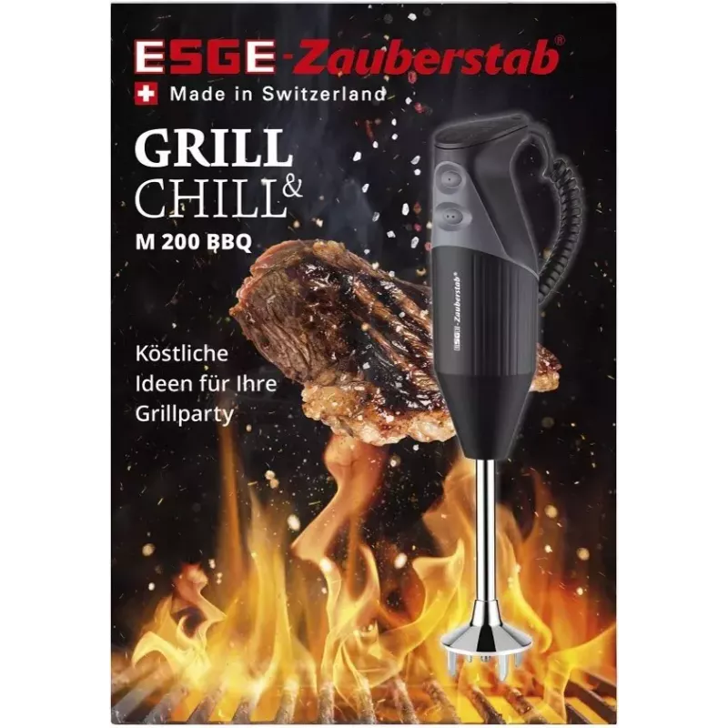 ESGE M 200 BBQ 10 L Frullatore a immersione 200 W nero, cromo