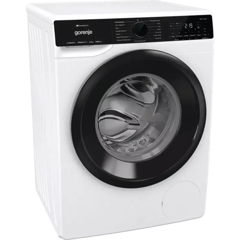 Gorenje WPNA94A1TS lavatrice a carica frontale 9 kg, 1400 giri/min, ConnectLife Wi-Fi, bianco/nero