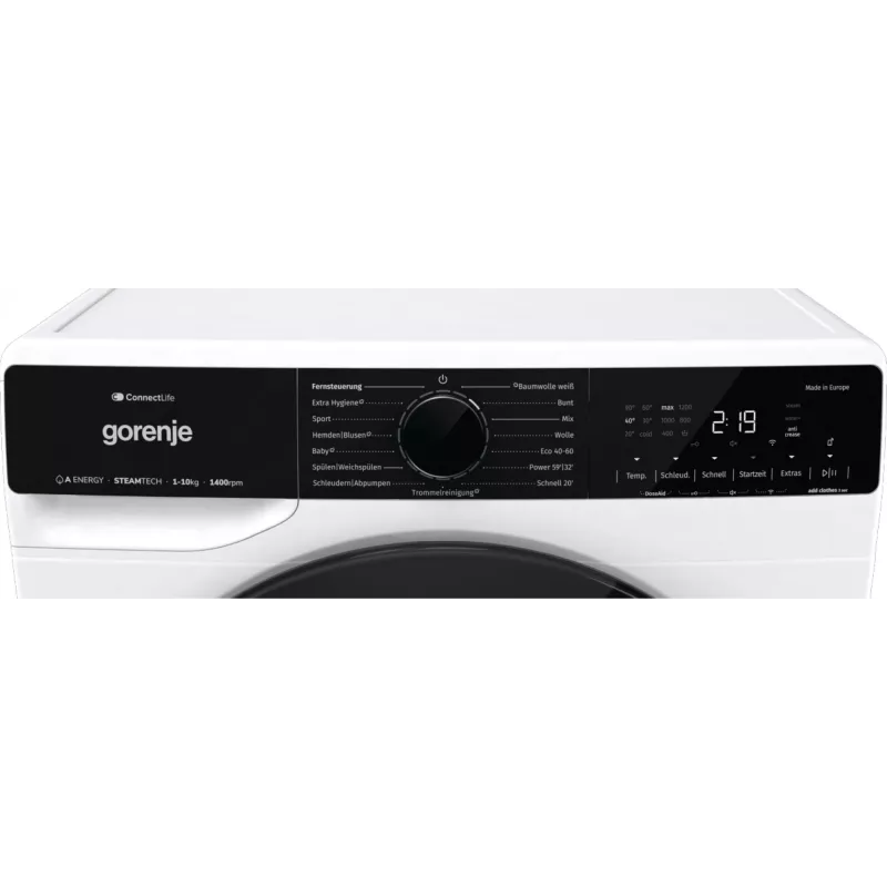 Gorenje WPNA14A3TS Lavatrice a carica frontale 10 kg 1400 giri/min bianca