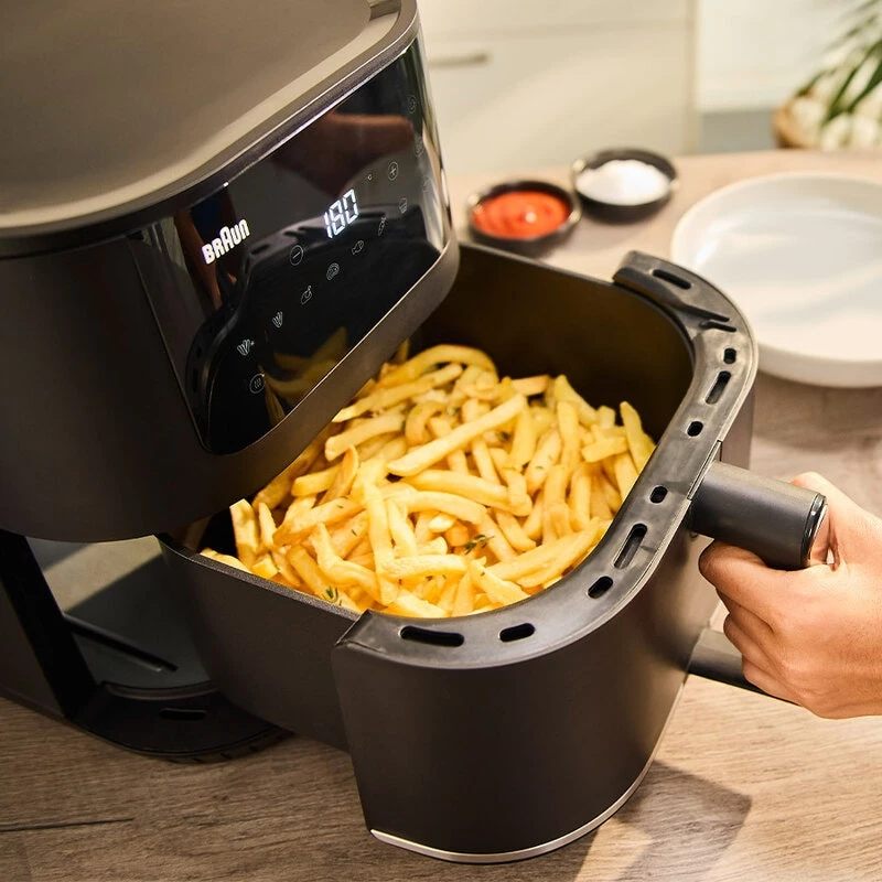 Friggitrice ad aria Braun Household MultiFry 5 HF5030 — 1700 W, cesto 6,0 l, nero/argento