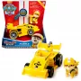 PAW Patrol , Ready, Race, Rescue Veicolo Rubble’s Race & Go Deluxe con suoni, per bambini da 3 anni