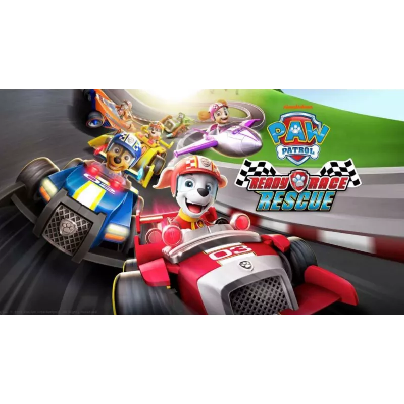 PAW Patrol , Ready, Race, Rescue Veicolo Rubble’s Race & Go Deluxe con suoni, per bambini da 3 anni