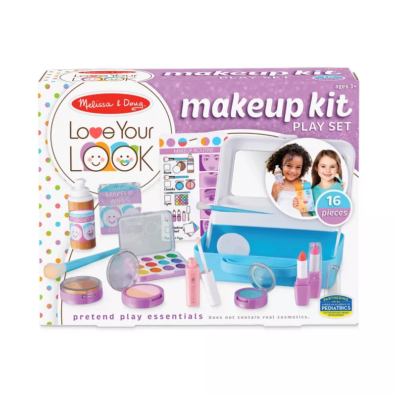 Melissa & Doug Love Your Look set trucco per giocare – 16 pezzi per gioco di ruolo pulito (NON CONTIENE COSMETICI REALI)