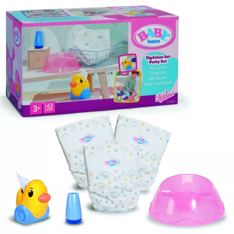 Vasino per bambole ZAPF BABY born set vasino, multicolore, per bambini da 3 anni