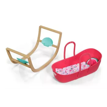 Culla per bambole zapf creation BABY born 3-in-1 Pinplay — mobili per bambole, culla/letto/traportino convertibile