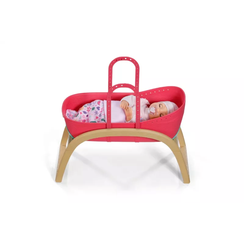 Culla per bambole zapf creation BABY born 3-in-1 Pinplay — mobili per bambole, culla/letto/traportino convertibile