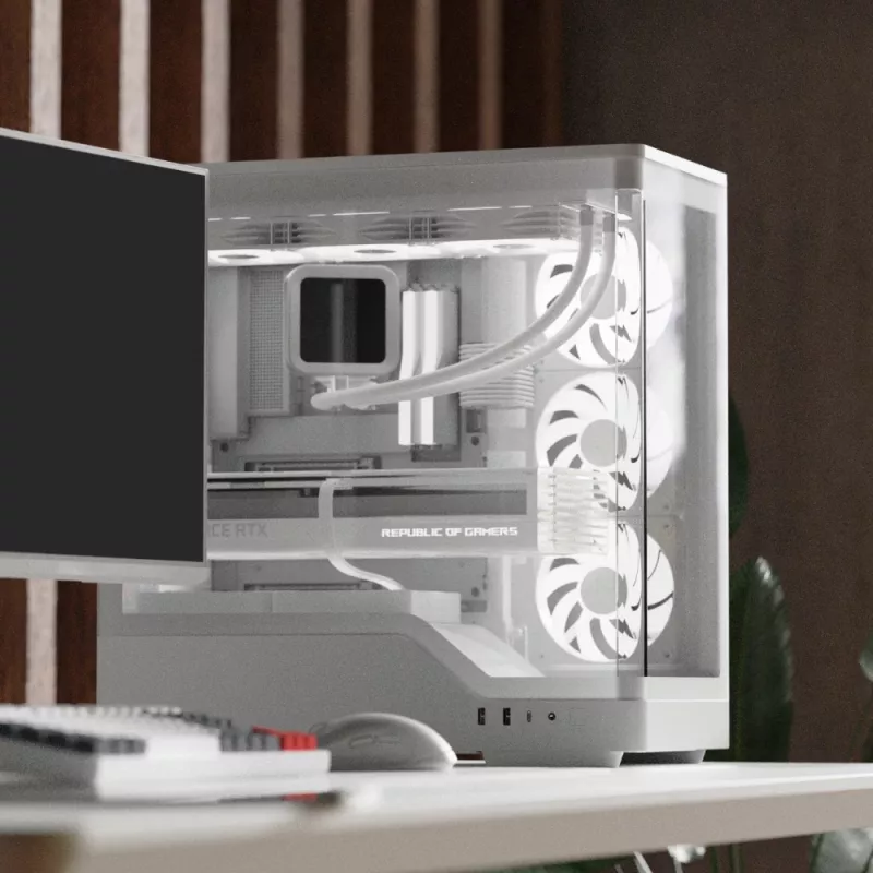Case per PC AEROCOOL case Midi P500A bianco — case Midi-Tower ATX, finitura bianca