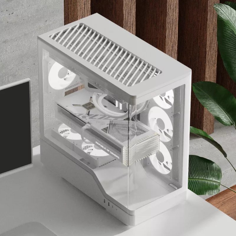Case per PC AEROCOOL case Midi P500A bianco — case Midi-Tower ATX, finitura bianca