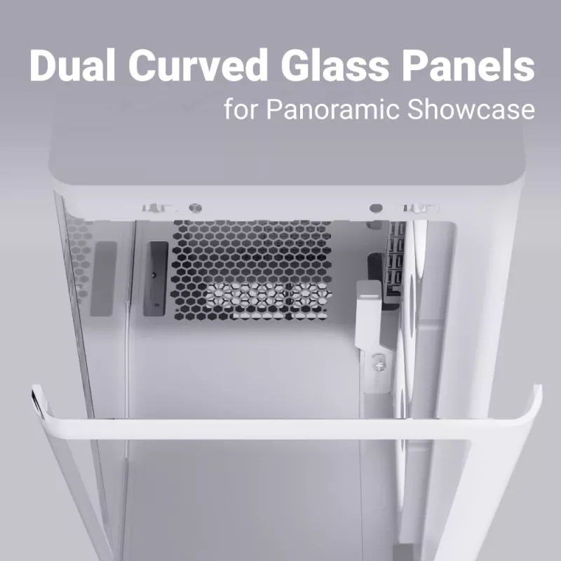 Case per PC AEROCOOL case Midi P500A bianco — case Midi-Tower ATX, finitura bianca