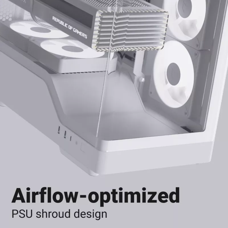Case per PC AEROCOOL case Midi P500A bianco — case Midi-Tower ATX, finitura bianca