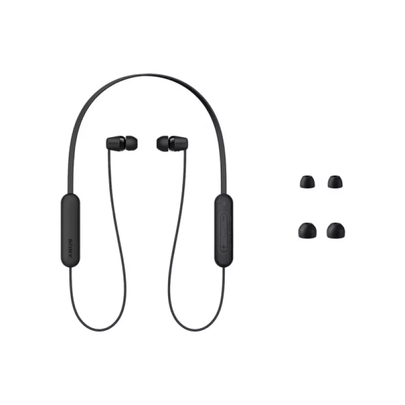 Sony WI-C100 cuffie wireless in-ear chiamate/musica Bluetooth nero