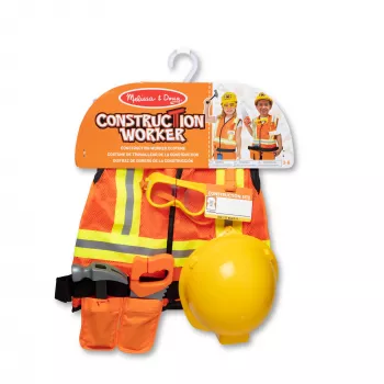 Melissa & Doug costume da operaio per gioco di ruolo set travestimento (6 pz.)
