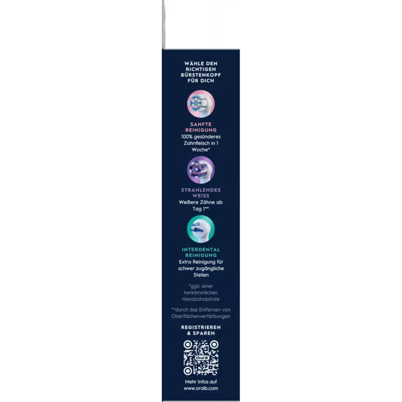 Testina spazzolino Oral-B 8 pezzi bianco
