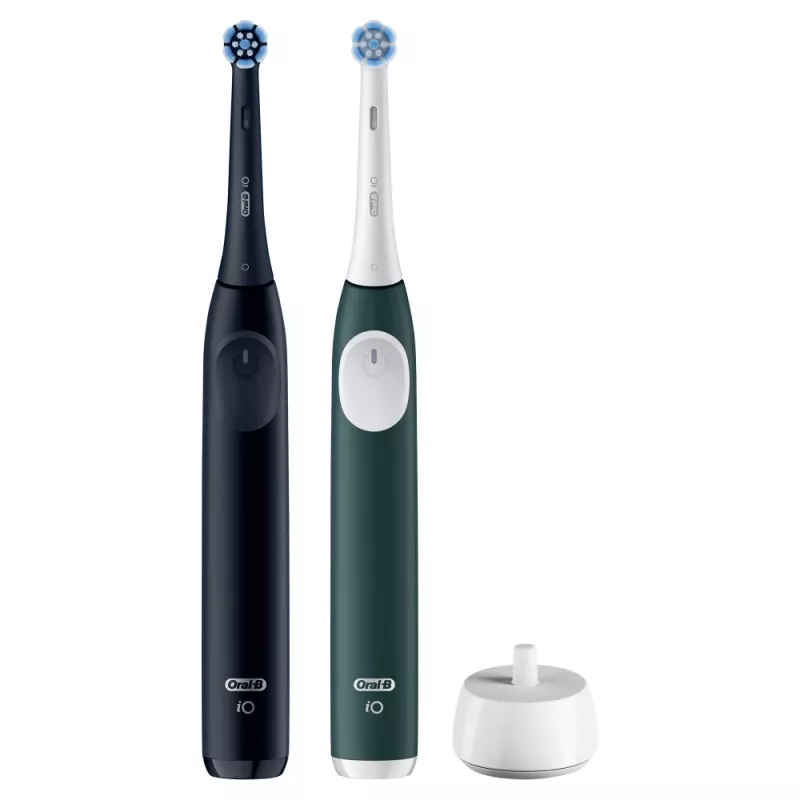 Spazzolino elettrico BRAUN Oral-B iO Series 2 Duo nero/verde, ricaricabile, modello 62418