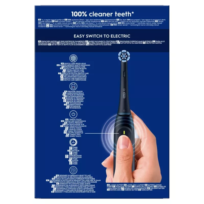 Spazzolino elettrico BRAUN Oral-B iO Series 2 Duo nero/verde, ricaricabile, modello 62418