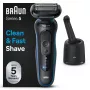 Braun Series 5 52-B7000cc rasoio a lamina rifinitore nero batteria agli ioni di litio