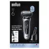 Braun Series 6 62-S7650cc argento - rasoio a lamina con batteria Li-Ion