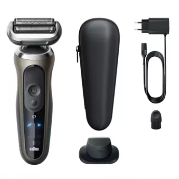 Braun Series 7 72-C1200s rasoio elettrico - bagnato e asciutto, nero/bronzo, acciaio inox