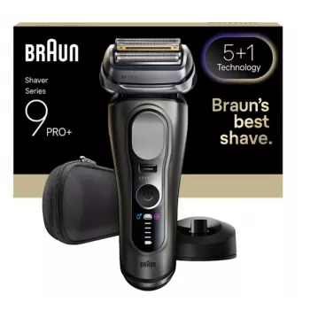 Rasoio a lamina Braun Series 9 Pro+ 9615S nero grigio acciaio inox