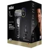 Rasoio a lamina Braun Series 9 Pro+ 9660CC nero argento acciaio inox