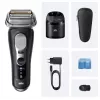 Rasoio a lamina Braun Series 9 Pro+ 9660CC nero argento acciaio inox