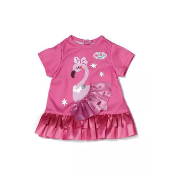 Vestito per bambola Peterkin BABY born Flamingo per bambole da 43 cm, pieghevole, età 3+