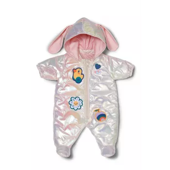 Tutina per bambola Peterkin BABY born Winteranzug crema per bambole da 43 cm, pieghevole, da 3 anni