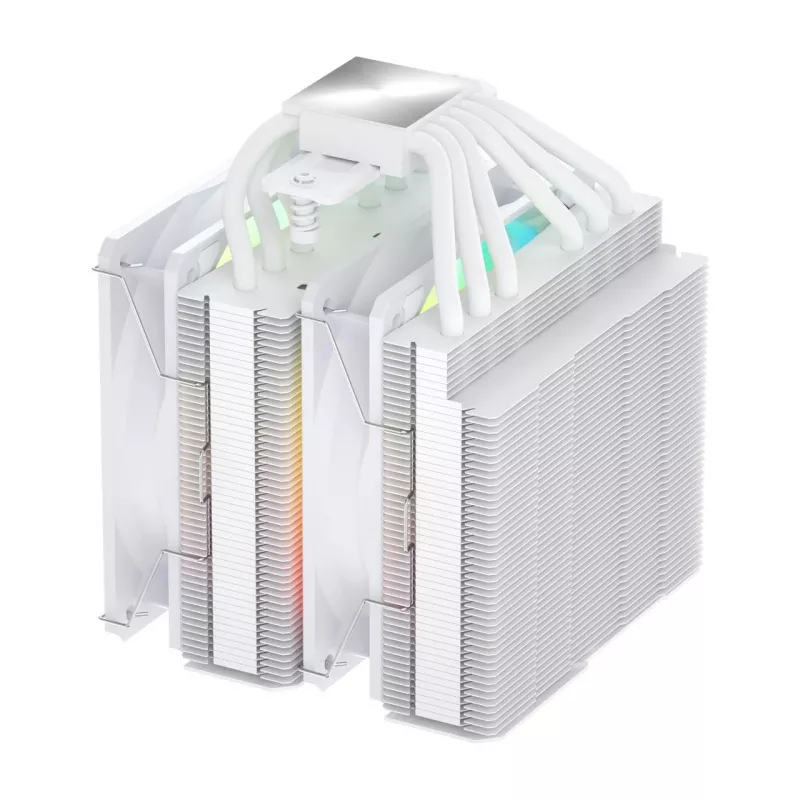 FSP MP7-WA dissipatore ad aria per CPU, 120 mm, 800–1800 giri/min, 32 dB, LGA1851/1700/1200, AM4/AM5, bianco