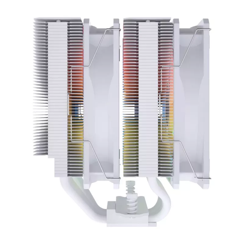 FSP MP7-WA dissipatore ad aria per CPU, 120 mm, 800–1800 giri/min, 32 dB, LGA1851/1700/1200, AM4/AM5, bianco