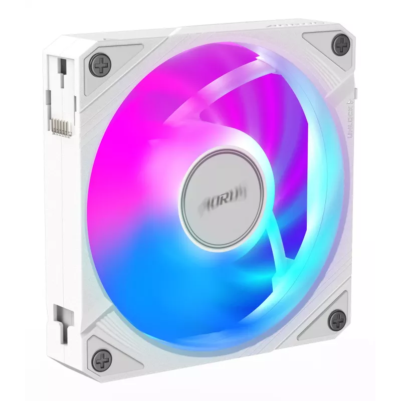 Ventola per case Gigabyte AORUS EZ CHAIN FAN 120 ICE, 120 mm, bianca, GP-ECFAN1201 ICE