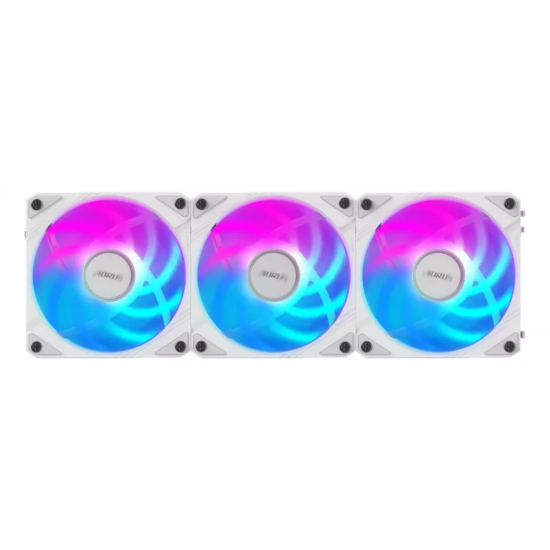Ventole per case Gigabyte AORUS EZ CHAIN FAN 120 ICE, confezione da 3, 120 mm, bianche, GP-ECFAN1203 ICE