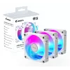 Ventole per case Gigabyte AORUS EZ CHAIN FAN 120 ICE, confezione da 3, 120 mm, bianche, GP-ECFAN1203 ICE