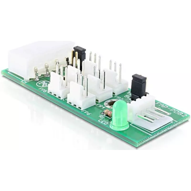 DELOCK Scheda di distribuzione 6x ventole 5V/12V