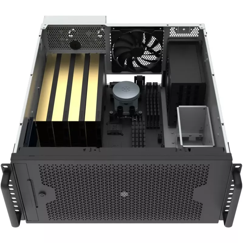 Case rack SILVERSTONE RM53-502 — chassis rack server 19 inch, nero