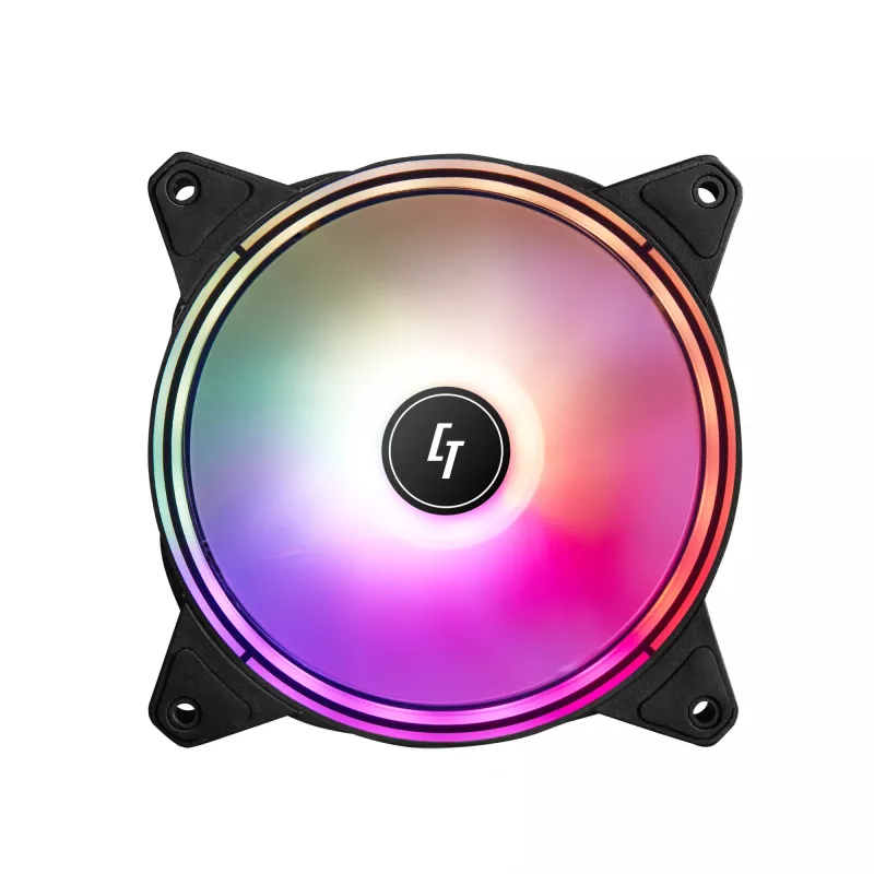 Sistema di raffreddamento per computer Chieftec NF-1225RGB ventola per case 12 cm nero 1 pz.