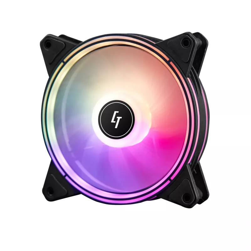 Sistema di raffreddamento per computer Chieftec NF-1225RGB ventola per case 12 cm nero 1 pz.