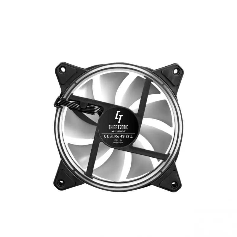 Sistema di raffreddamento per computer Chieftec NF-1225RGB ventola per case 12 cm nero 1 pz.