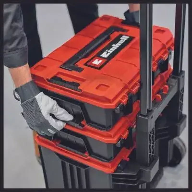 Valigetta per attrezzi Einhell E-Case L polipropilene nero rosso 41,5x27,3x32 cm