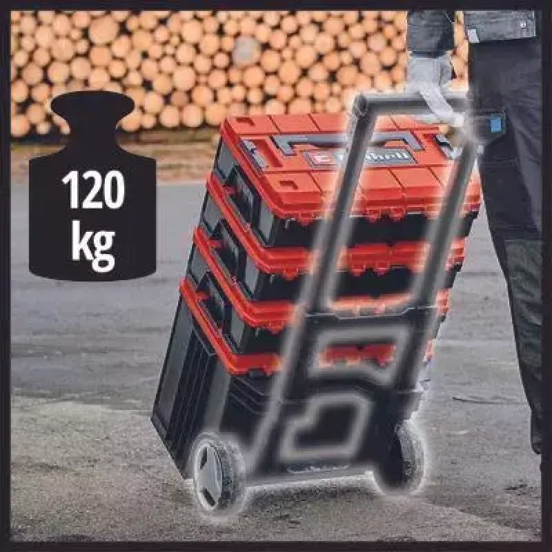 Valigetta per attrezzi Einhell E-Case L polipropilene nero rosso 41,5x27,3x32 cm